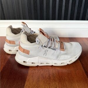 On Running Cream and Tan Cloudtec Women's Sneakers